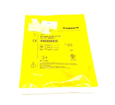 BI3-M08-AP6X-V1131, 4602911 | Turck BI3-M08-AP6X-V1131 Inductive Proximity Sensor 4602911 - New