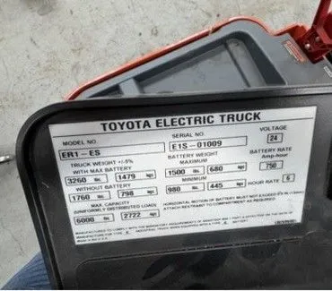 Used TOYOTA ER1-ES60 Electric Pallet Trucks Kentucky US | Johnson Equipment, LLC #1385510