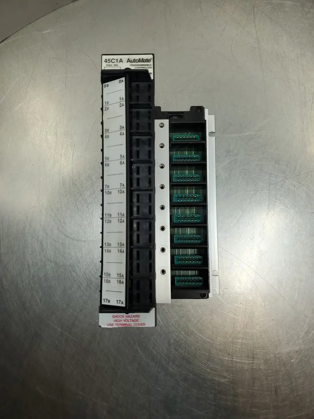 Used Reliance Electric 45C1A AutoMate Digital I/O Rail, (802802-7RE) PLC Chassis South Carolina US | Palmetto Automation #1543851