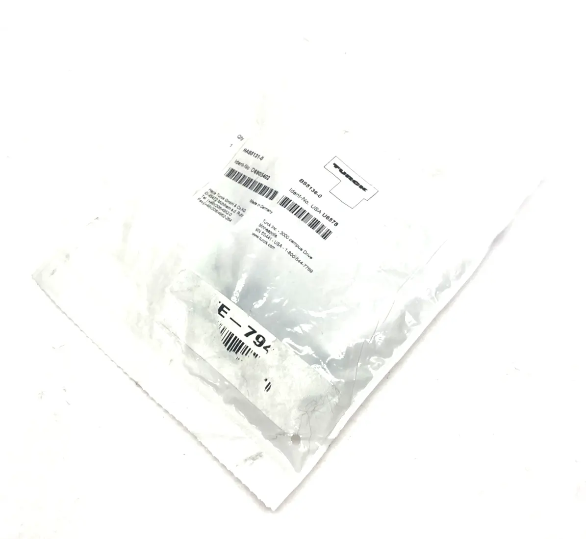 New | in-Stock Turck Field Wireable Connector BS5136-0 Disconnects Michigan US | Maverick Industrial Sales #1391411