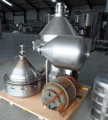 Alfa-Laval MRPX 318 HGV-74C cold milk separator, 316SS.
