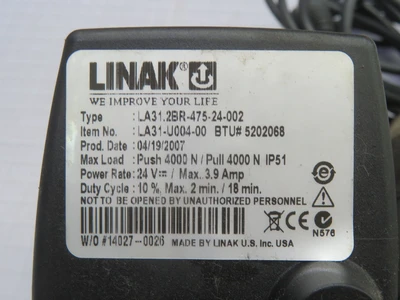 Used LINAK _UNKNOWN_ Parts (Hydraulics and Pneumatics) | OCO Industrial #1701337
