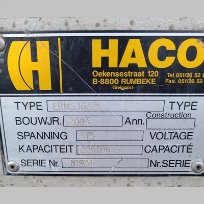 USED 2003 HACO ERMS36225