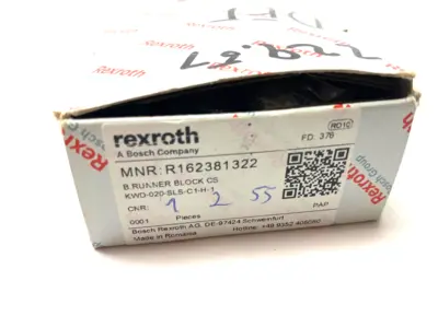 NEW BOSCH REXROTH CARBON STEEL BALL RUNNING BLOCK