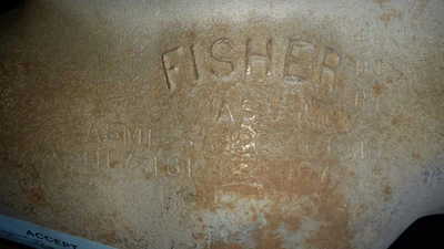 Fisher 2" 1500 Class, 316 Stainless Butt Weld Control Valve