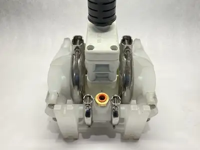 USED WILDEN AODD PUMP 1/2" PRO-FLO POLYPROPYLENE P1/PPPPP/TNU/TF/KTV