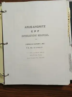 USED ANDRITZ CPF 2.0 METER SMX-P3
