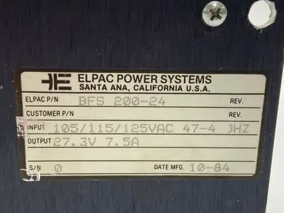Used ELPAC POWER SYSTEMS _UNKNOWN_ Power Supplies | Maverick Industrial Sales #1110247