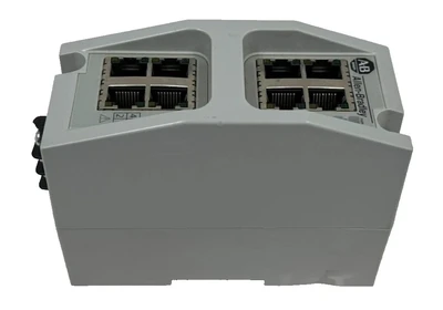 ALLEN BRADLEY 1783-EMS08T STRATIX 6000 ETHERNET SWITCH 8-PORT SER. B PRE-OWNED