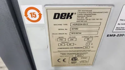 2013 DEK 03IX Screen Printers | Tekmart International Inc. (7)