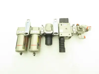 SMC Pneumatic Air Filter Regulator Soft-Start Valve Assembly 24V 150PSI