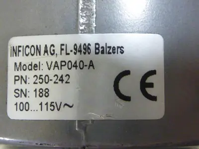 USED INFICON VAP040-A