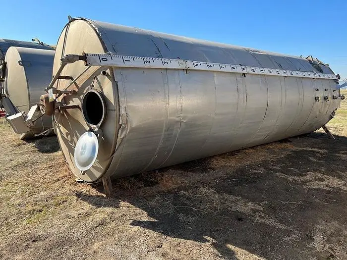 Tank, 8,600 Gallon, Stainless Steel, Storage Tank, 94" x 24' High #S744775