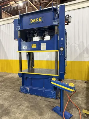 75 TON DAKE MODEL #18-558 HYDRAULIC 4-POST PRESS,  23" STROKE: YOBRO #24094
