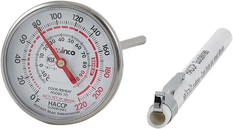 Instant Read Thermometer, 1-3/4" Dial, 5" Probe (12 Each)