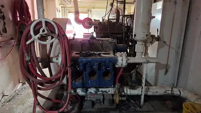 USED GARDNER DENVER PAH 4 1/2 X 8 TRIPLEX MUD PUMP