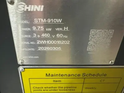 New | in-Stock 2026 SHINI STM-910W Temperature Controls Massachusetts US | Absolute Machinery #1277626