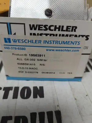 New | in-Stock WESCHLER 19563911 Meters - Misc | Surplus Asset Holdings #1206861