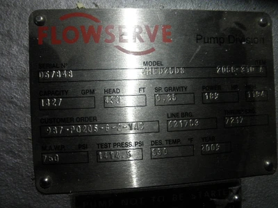 NEW FLOWSERVE 6HED25DS