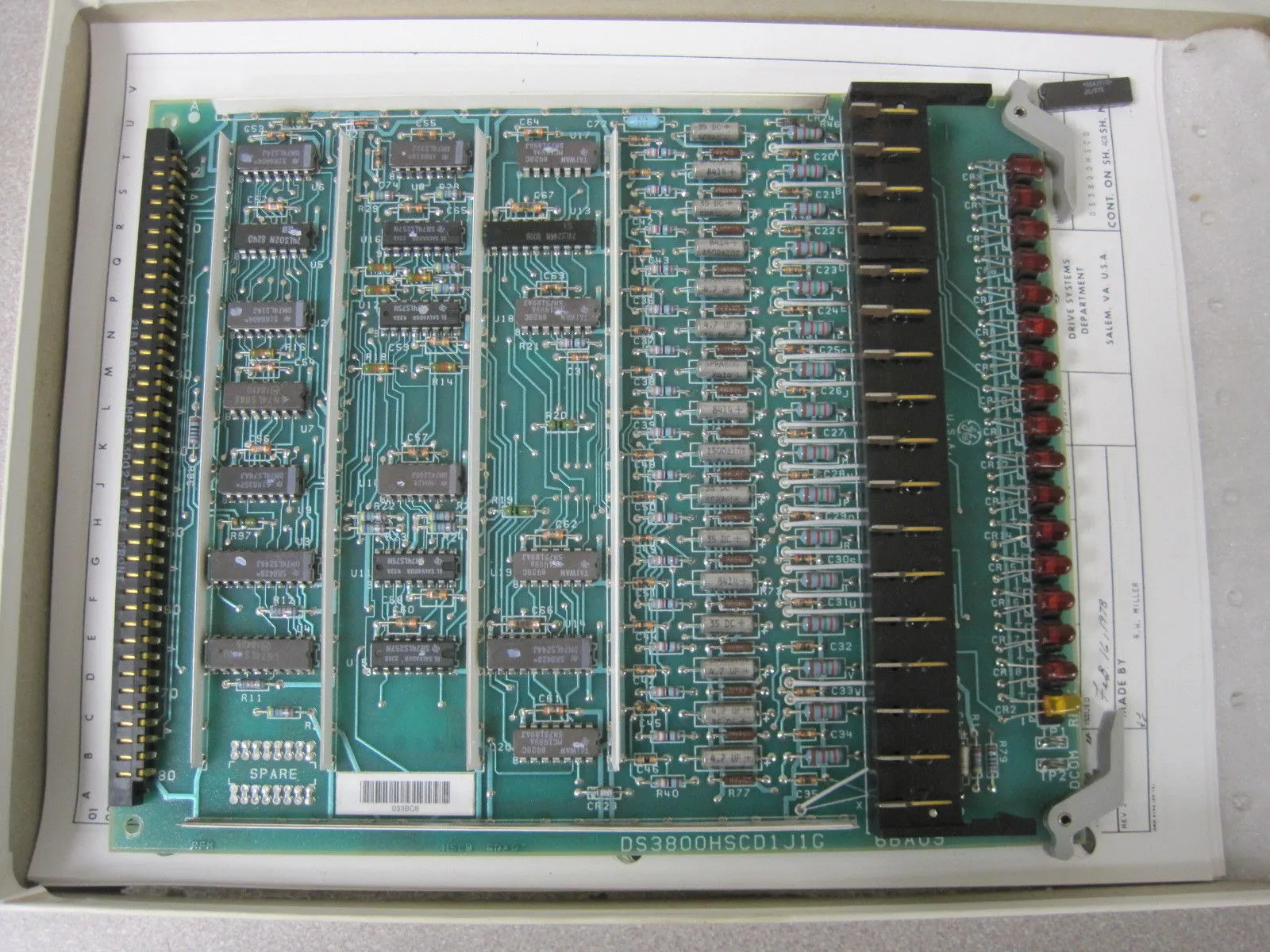 USED GENERAL ELECTRIC DS3800HSCD1J1G BOARD DS3800HSCD