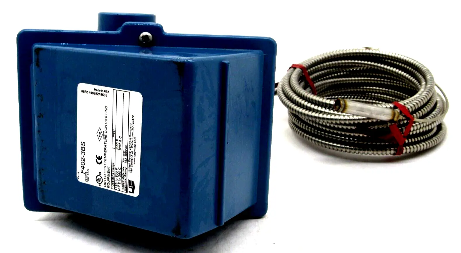 NEW UNITED ELECTRIC F402-3BS TEMPERATURE SWITCH F4023BS