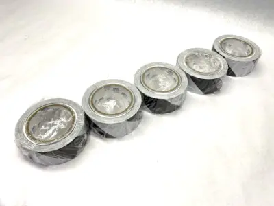 NEW ULINE INDUSTRIAL VINYL SAFETY TAPE WHITE/BLACK 2" X 36 YDS LOT OF 2