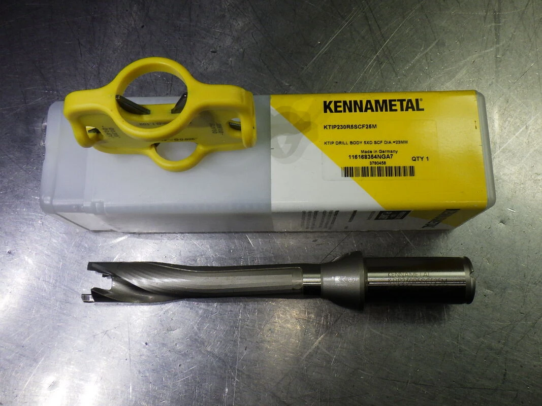 Kennametal 23mm Coolant Thru 5xD Drill 25mm Shank KTIP230R5SCF25M (LOC425)