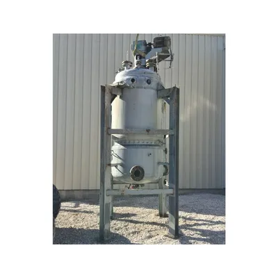 Used 450 Gallon (1700 liters) Pfaudler Stainless Steel Jacketed Mix Tank Reactor