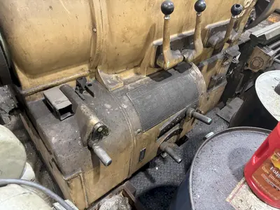 40/104" X 192/312" AXELSON SLIDING GAP ENGINE LATHE. STOCK #0888825