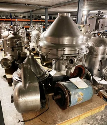 Alfa-Laval MRPX 418 HGV-74C cold milk separator, 316SS.