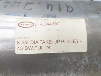 Hytrol 914.24430T Belt Conveyor Take-Up Pulley 8-5/8"x 43"BW 1-15/16"Shaft XT35