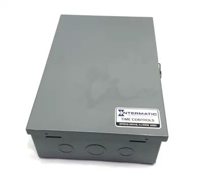 USED INTERMATIC 7-DAY MECHANICAL TIME SWITCH 4-SPST 120VAC
