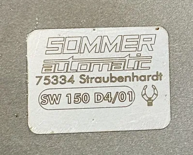 SOMMER AUTOMATIC SF 150-180S & SW 150 D4/01 Electrical/PLC/Automation | ESS Industrial Equipment Sales (11)