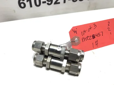 Swagelok Stainless Steel Poppet check valve 1 PSIG CRACK PRESSURE