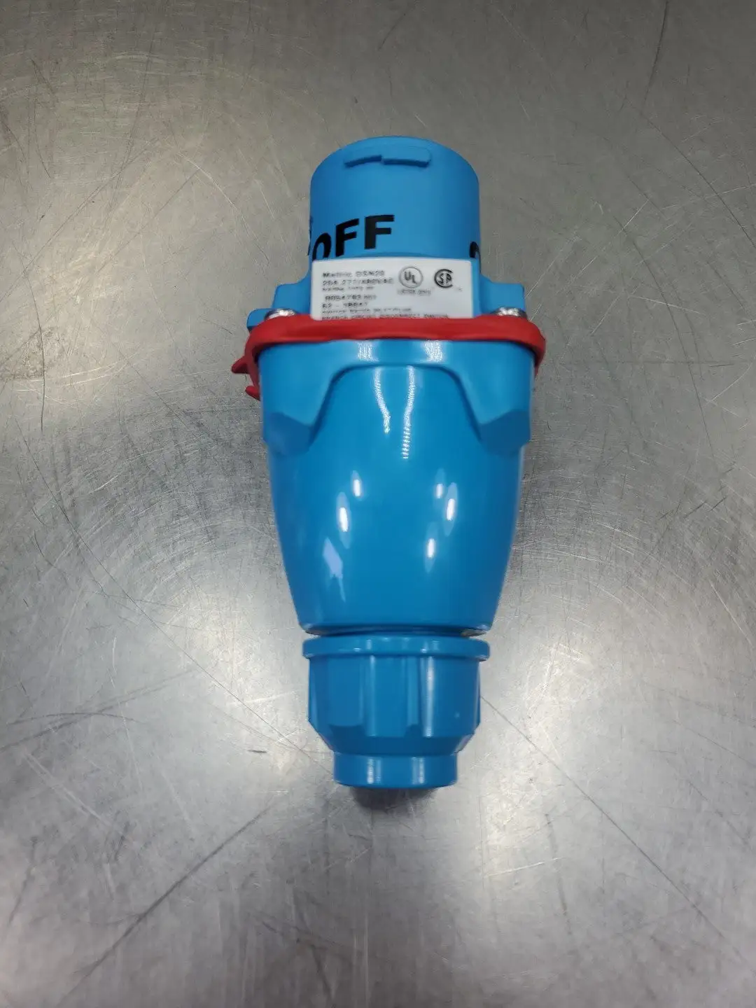 USED Marechal Meltric DSN20 20A Inlet Plug, 277/480VAC