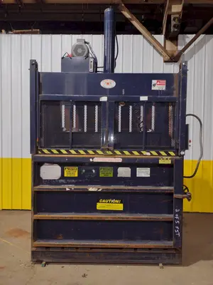 72" X 30" JV MFG CRAM A LOT MODEL #DBR-72-H VERTICAL HYDRAULIC CARDBOARD BALER: STOCK #18053