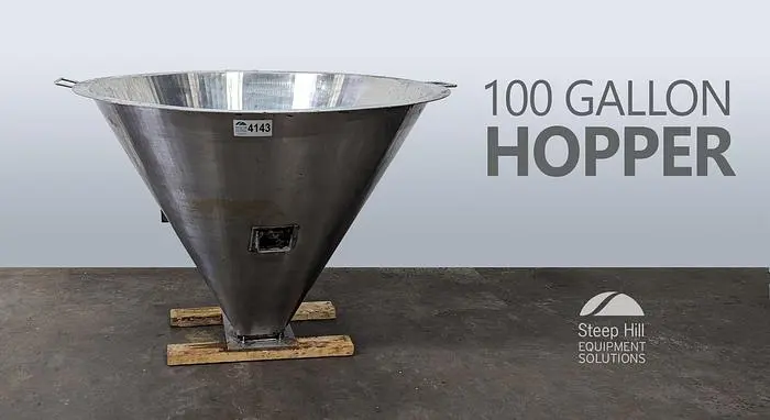 100 Gallon SS Hopper