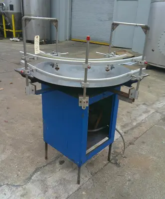 SPC9287  Accumulation Table 34" diameter rotary accumulation table Stainless Steel Contact Parts