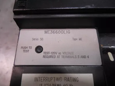 Square D ME36600LIG I-Line Electronic Trip Circuit Breaker 600 Amps 600VAC Used