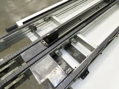 NKE CSB89A-PS-MD-222-1750-36-90W-3 Plastic Chain Conveyor 2-Row Double 220V 3PH