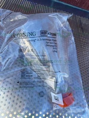 NEW LOT OF 7 - CORNING 431280  PETG ERLENMEYER FLASK WITH VENT CAP 2 L
