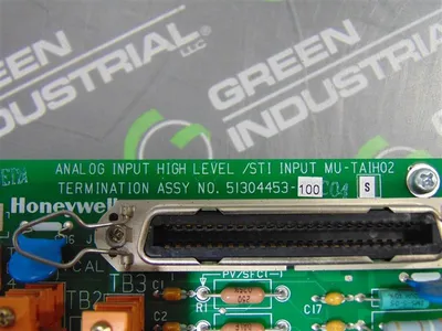 Honeywell MU-TAIH02 Analog Input / STI Termination Board 51304453-100 Rev S Used