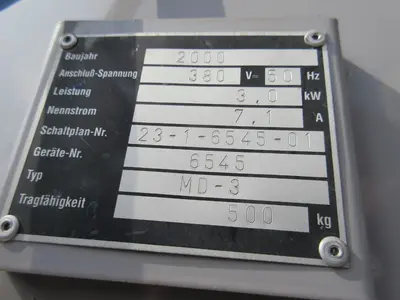 USED 2000 DIETERLE MUCKI MD-3