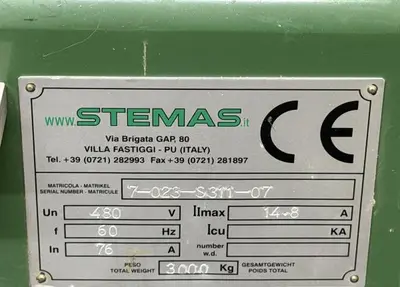 Stemas Model 07CLS Double End Tenoner