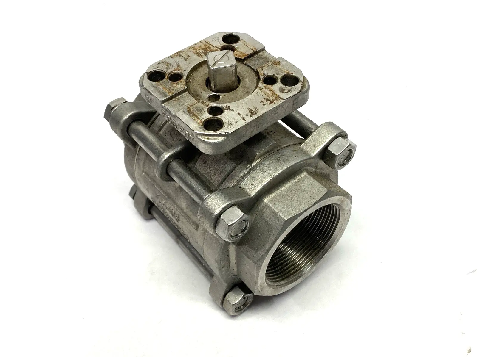 Industrial Stainless Steel Ball Valve 2" 1.4408 PN63 DN50 F05/F07 - Used