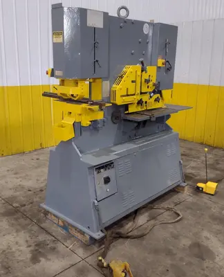 110 TON GEKA MODEL #HYD-110 HYDRUALIC IRONWORKER, NEW 1999: YOBRO #23975
