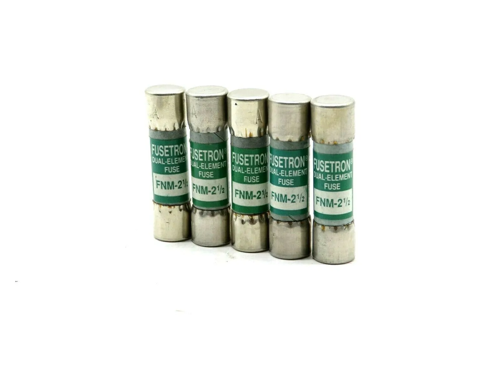 5 NEW BUSSMANN FUSETRON FNM-2-1/2 FUSES FNM212