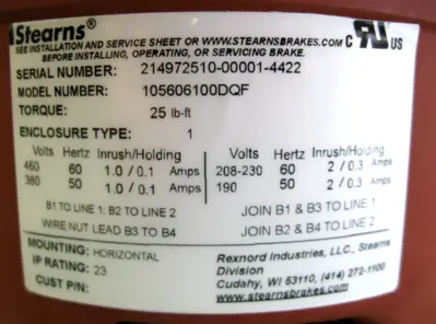 NEW Stearns 105606100DQF