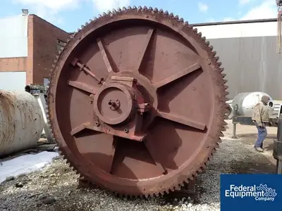 USED Epworth 8’ x 10’ Epworth Ball Mill, C/S, Jacketed, 200 HP