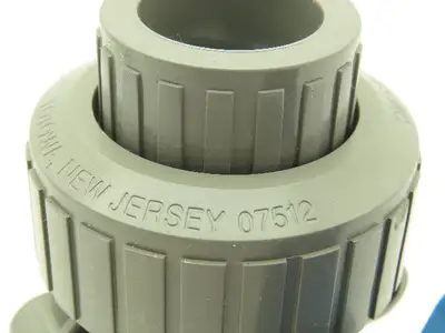 Plast-o-matic MBV075EPS-CP True Blue 3/4" NPT Socket Union Ball Valve EPDM 0.75"